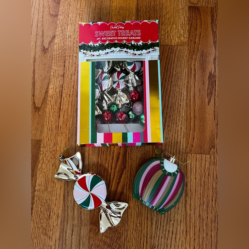 Packed Party Sweet Treats Christmas Banner and Ornaments